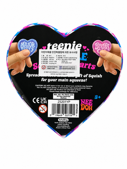 NeeDoh Teenie Sparkle Squeeze Hearts