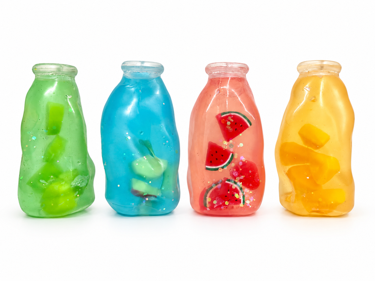 Crystal Squishy Fruit Bottle