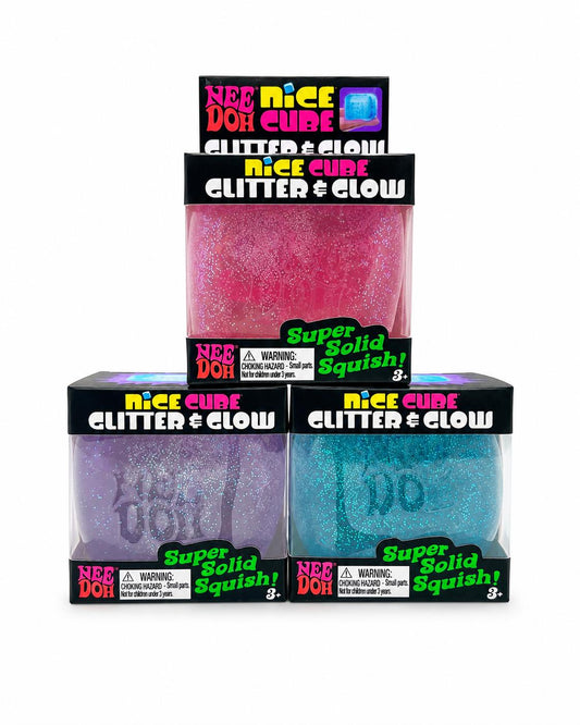 NeeDoh Nice Cube Glitter and Glow