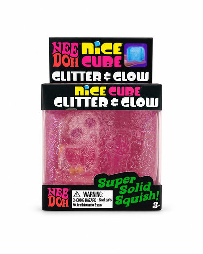 NeeDoh Nice Cube Glitter and Glow
