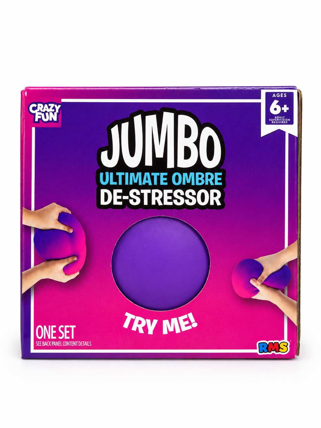 RMS Crazy Fun Jumbo Ultimate Ombre De-Stressor Ball