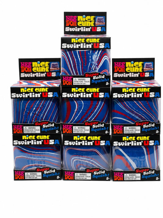 NeeDoh Nice Cube Swirlin' USA